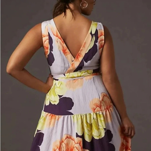 Anthropologie Maeve NEW Floral Wrap Maxi Dress 26W - Picture 11 of 14